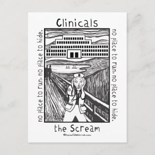 Verpleegchemicaliën - het scherm briefkaart