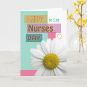 Verpleegdag voor mam, zuster, enz., Daisy Scrapboo Kaart (Gele Bloem)