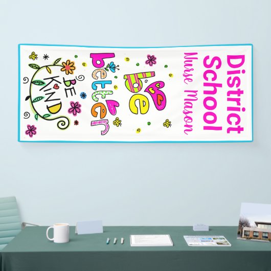 Verpleegdeuropening; Wees beter aardig, persoonlij Spandoek (Beurs)