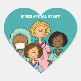 VERPLEEGEN ZIJN ALLEMAAL HART STICKER