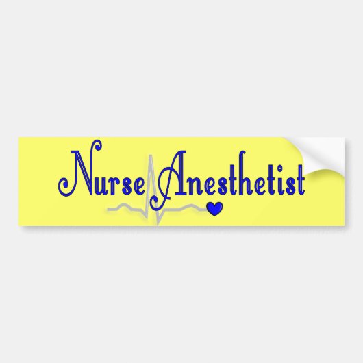 Verpleegesthetist Gifts Bumpersticker (Voorkant)