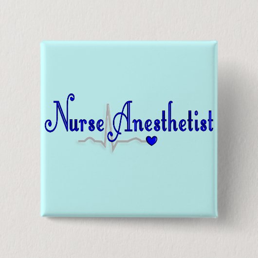Verpleegesthetist Gifts Vierkante Button 5,1 Cm (Voorkant)