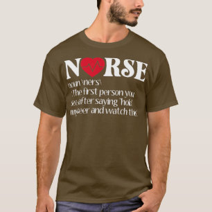 Verpleeggeschenkidee Funny Nurse Definition T-shirt
