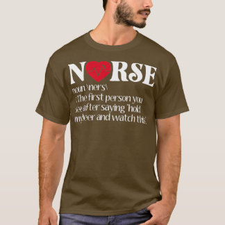 Verpleeggeschenkidee Funny Nurse Definition T-shirt