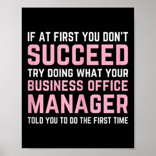 Verpleeghuis Istant Certified Business Kantoor Man Poster