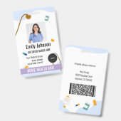 Verpleeghulp thuis / Gecertificeerde verpleeghulp Badge (Voor- en achterkant)