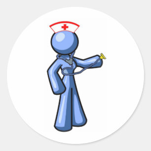 Verpleegingspictogram Animatie Ronde Sticker