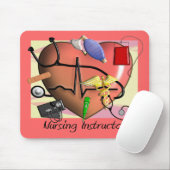 Verpleeginstructeur Bedankt cadeautjes Muismat (Met muis)