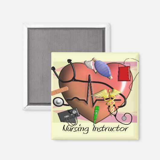 Verpleeginstructeur Dank u cadeautjes Magneet (Voorkant / Achterkant)