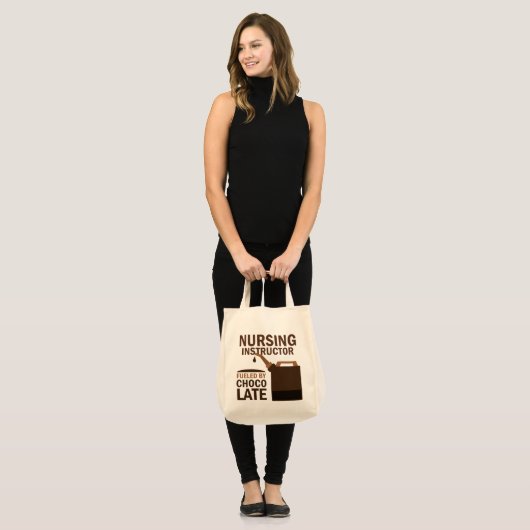 Verpleeginstructeur (Funny) Chocolate Tote Bag (Voorkant (model))