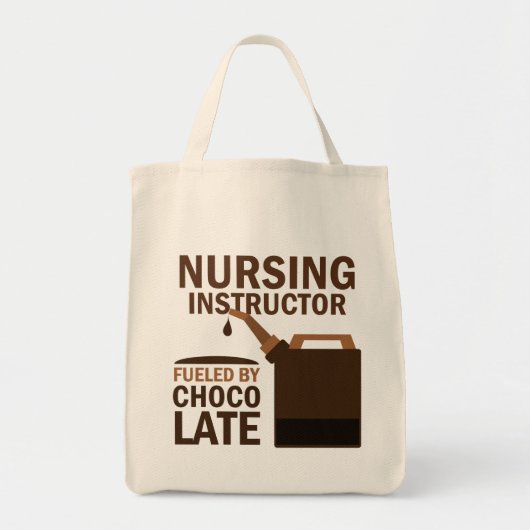 Verpleeginstructeur (Funny) Chocolate Tote Bag (Voorkant)