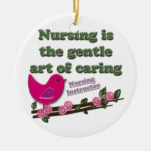 Verpleeginstructeur Keramisch Ornament (Voorkant)