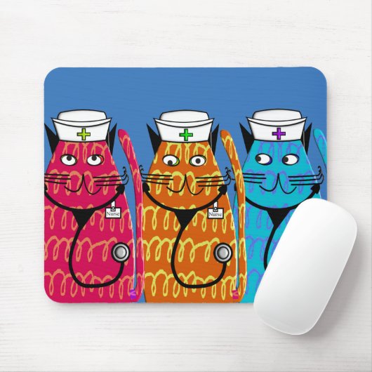 Verpleegkatten Muismat (Met muis)