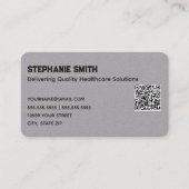 Verpleegkunde Aangepaste QR Visitekaartje (Achterkant)