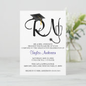 Verpleegkunde Afstudeer aankondiging met stethosco (Staand voorkant)