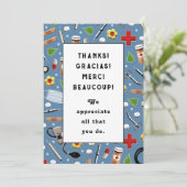 Verpleegkunde Bedankkaart (Staand voorkant)