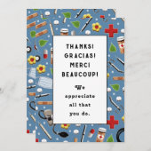 Verpleegkunde Bedankkaart (Voorkant / Achterkant)