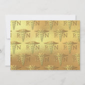 Verpleegkunde Gouden Afstudeer Aankondiging Paars (Achterkant)