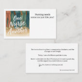 Verpleegkunde heeft iemand als jij nodig die een k contactkaartje (Voorkant / Achterkant)