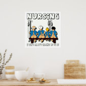 Verpleegkunde, het is niet alles wat het in de war poster (Keuken)