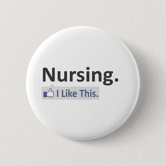 Verpleegkunde...ik vind dit leuk ronde button 5,7 cm (Voorkant)
