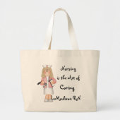 Verpleegkunde is de kunst van het klaren grote tote bag (Voorkant)