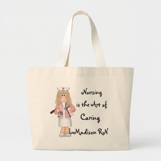 Verpleegkunde is de kunst van het klaren grote tote bag (Voorkant)