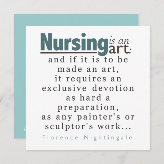 Verpleegkunde is een aankondiging van het KunstAfs (Voorkant / Achterkant)