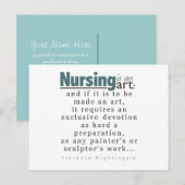 Verpleegkunde is een Art Afstuderen Announcement B Aankondigingskaart (Voorkant / Achterkant)