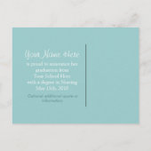 Verpleegkunde is een Art Afstuderen Announcement B Aankondigingskaart (Achterkant)