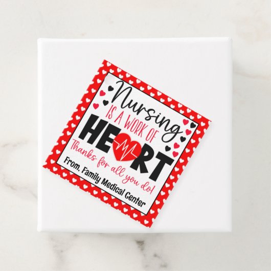 Verpleegkunde is een geschenk voor het maken van e bedankjes labels (In situ)