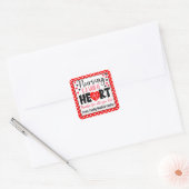 Verpleegkunde is een geschenk voor het maken van e vierkante sticker (Envelop)