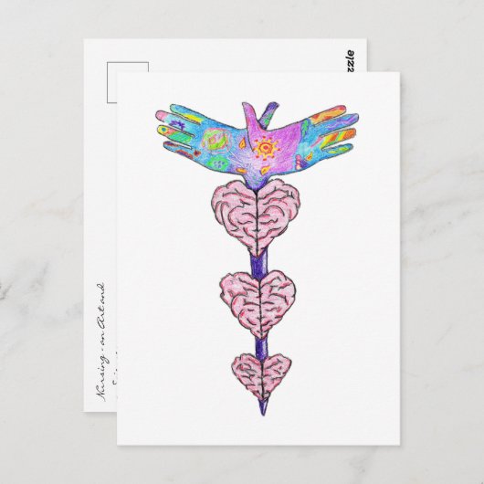 Verpleegkunde is een kunst en een wetenschap briefkaart (Voorkant / Achterkant)