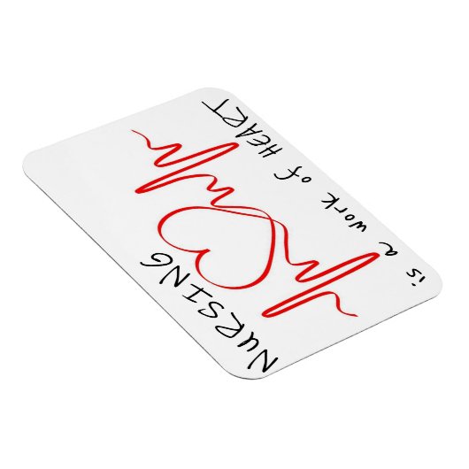 Verpleegkunde is een kunstwerk Dank je wel Magneet (Rechterzijde)