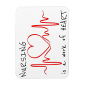 Verpleegkunde is een kunstwerk Dank je wel Magneet (Verticaal)