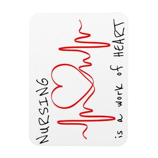 Verpleegkunde is een kunstwerk Dank je wel Magneet (Verticaal)