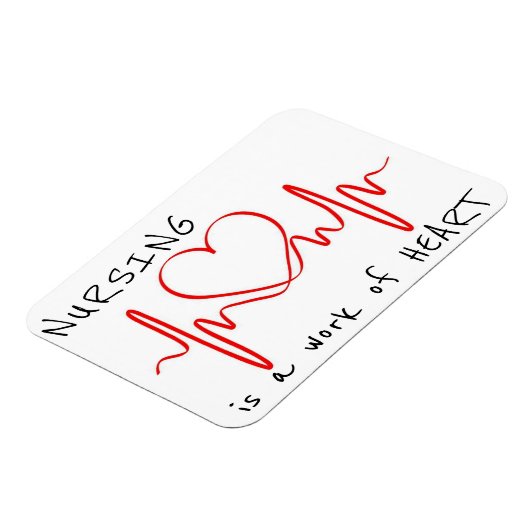 Verpleegkunde is een kunstwerk Dank je wel Magneet (Linkerzijde)