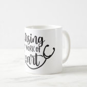 Verpleegkunde is een kunstwerk. koffiemok (Voorkant rechts)