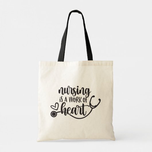 Verpleegkunde is een kunstwerk. tote bag (Achterkant)