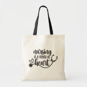 Verpleegkunde is een kunstwerk. tote bag (Voorkant)