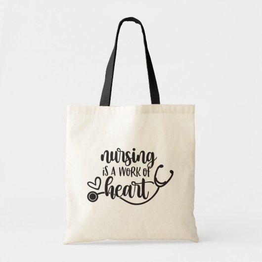 Verpleegkunde is een kunstwerk. tote bag (Voorkant)