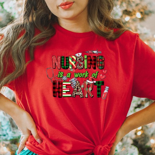 Verpleegkunde is een werk van hart vrouwen t-shirt