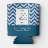 Verpleegkunde is een werk van het hart Gezegde met Blikjeskoeler (Voorkant)