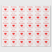 Verpleegkunde is een werk van het Inspirerend cita Cadeaupapier (Vlak)