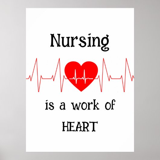 Verpleegkunde is een werk van het Inspirerend cita Poster (Voorkant)