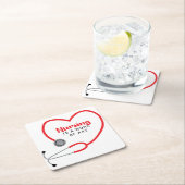 Verpleegkunde is kunst kartonnen onderzetters (Insitu)