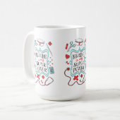 Verpleegkunde is mijn superkrachtige mok (Voorkant links)