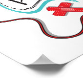 Verpleegkunde is mijn superkrachtige poster (Hoek)