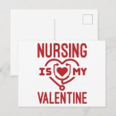 Verpleegkunde is mijn Valentijn verpleegkundige Va Briefkaart (Voorkant / Achterkant)