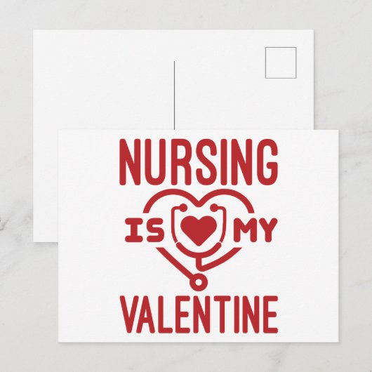 Verpleegkunde is mijn Valentijn verpleegkundige Va Briefkaart (Voorkant / Achterkant)